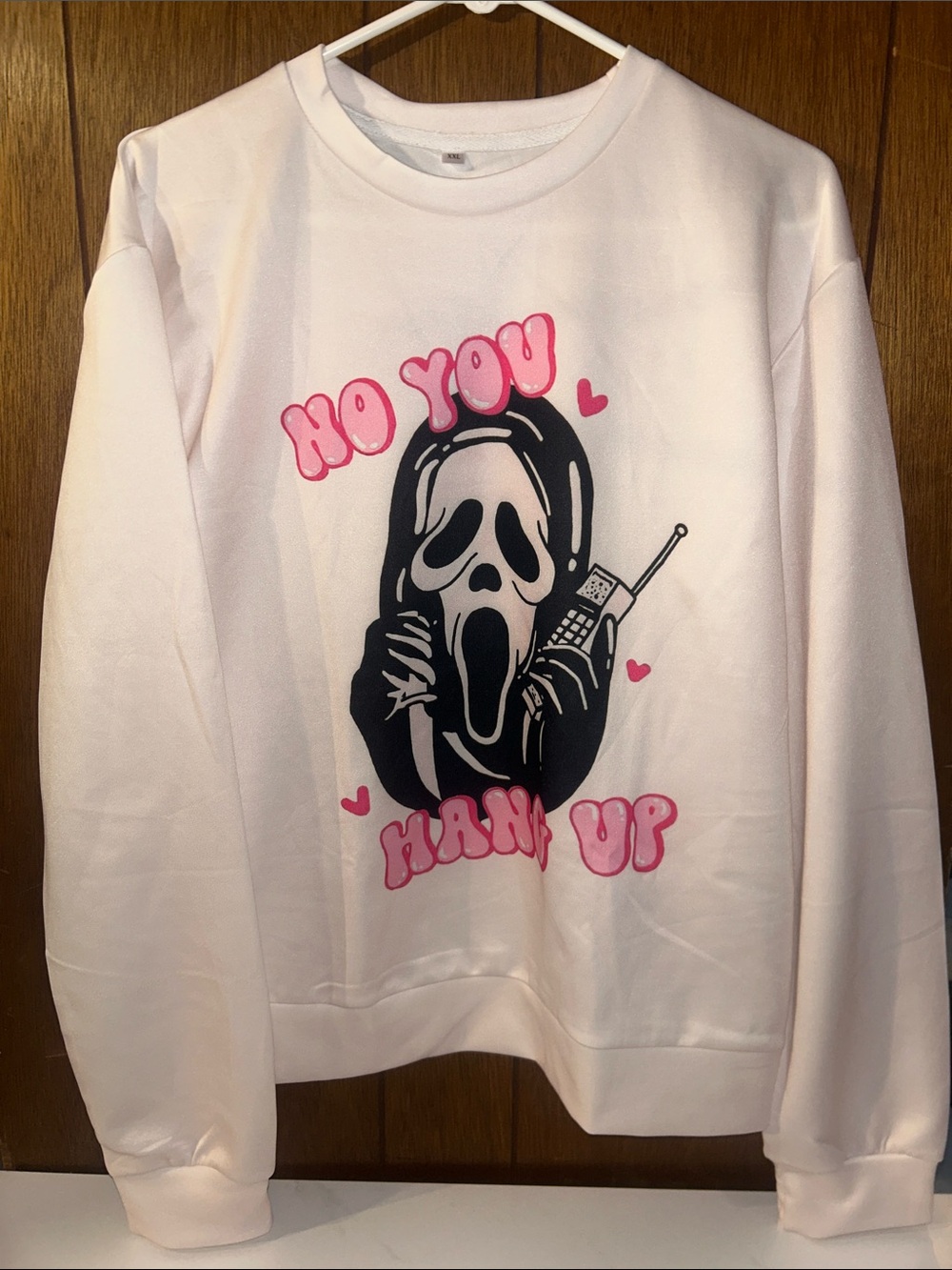 5/$20 | Scary Movie Graphic Sweatshirt - 'No You Hang Up'